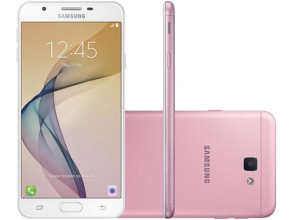 Smartphone Samsung Galaxy J7 Prime 32GB Rosa - Dual Chip 4G Câm 13MP + Selfie 8MP Flash Tela 5.5”