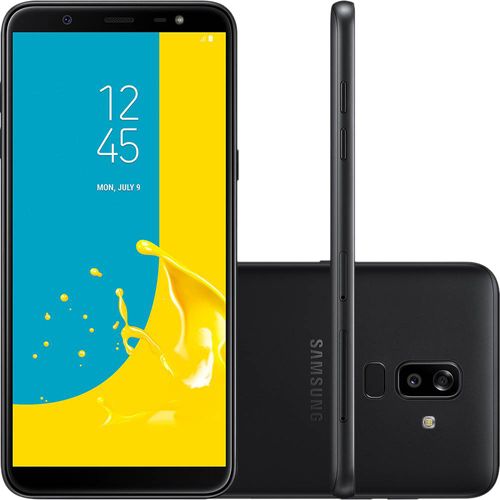 Smartphone Samsung Galaxy J8 64GB Dual Chip 4G Tela 6'' Câmera Dupla 16MP+5MP Android 8.0 Preto