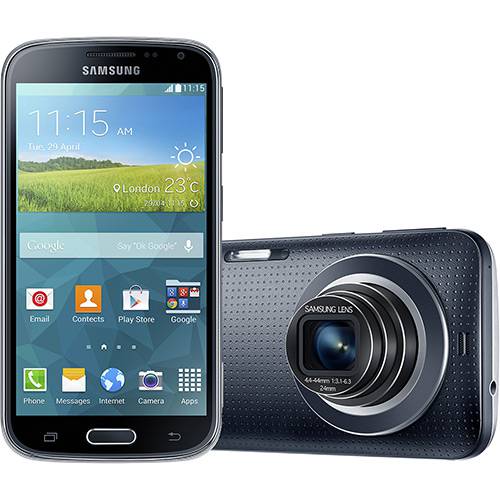 Tudo sobre 'SmartPhone Samsung GALAXY K Zoom Câmera com Sensor CMOS 20.7 MP. 10x Zoom Óptico. Full HD. NFC. 4G e Wi Fi. Android 4.4. Processador Hexa-Core (Quad Core 1.3 Ghz + Dual Core 1.7 Ghz). Tela 4.8'''