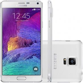 Smartphone Samsung Galaxy Note 4 N910C Desbloqueado Branco VIVO - Android 4.4, Memória Interna 32GB, Câmera 16MP, Tela 5.7"