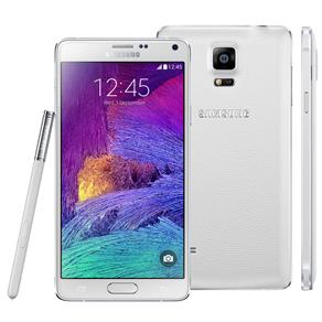 Smartphone Samsung Galaxy Note 4 SM-N910C Branco com Tela de 5.7’’, Câmera 16MP, 3G/4G, Android 4.4 e Processador Octa-Core