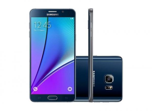 Smartphone Samsung Galaxy Note 5 SM-N920G Preto com 32GB, Tela de 5.7, Câmera 16MP, 4G, Android 5.1 e Processador Octa-Core