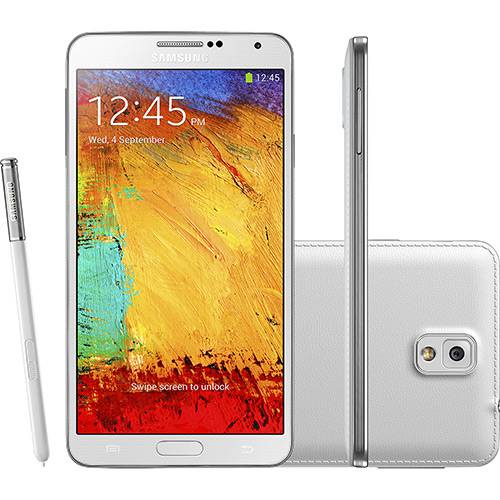 Tudo sobre 'Smartphone Samsung Galaxy Note III Branco Android 4.3 Câmera de 13 MP Wi-Fi 4G Caneta S Pen'