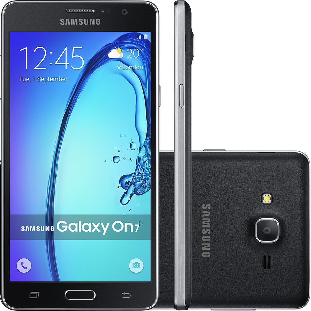 Smartphone Samsung Galaxy On 7 Dual Chip Android 5.1 Tela 5.5" 16GB 4G Câmera 13MP - Preto