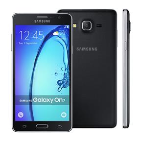 Smartphone Samsung Galaxy On7 G600FY Preto com Dual Chip, Tela de 5.5", 4G, Câmera 13MP, Android 5.1 e Processador Quad Core de 1.2Ghz