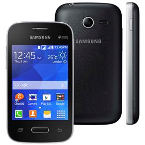 Smartphone Samsung Galaxy Pocket 2 Duos SM-G110B Preto com Dual Chip, Android 4.4, Wi-Fi, 3G, GPS, Câmera 2MP, FM, MP3 e Bluetooth - Oi