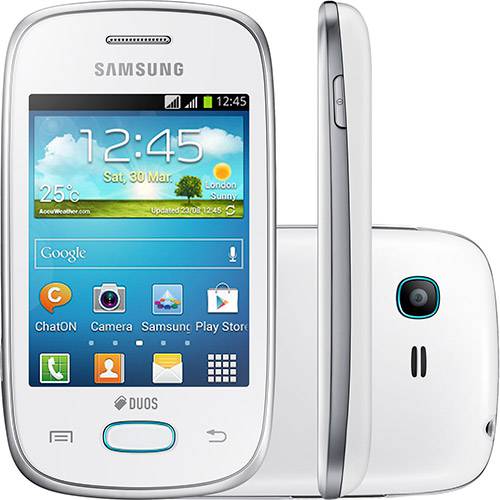 Tudo sobre 'Smartphone Samsung Galaxy Pocket Neo Duos S5312 Dual Chip Android Tela 3" 4GB 3G Wi-Fi Câmera 2MP - Branco'