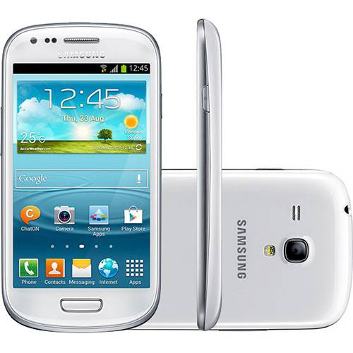 Smartphone Samsung Galaxy S III Mini Desbloqueado Android Tela 4" 8GB 3G Wi-Fi Câmera 5MP - Branco