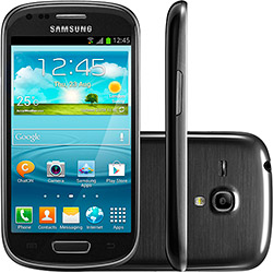 Smartphone Samsung Galaxy S III Mini Desbloqueado Oi, Grafite - Android - Processador Dual Core 1Ghz, Tela 4", Câmera 5.0MP, 3G, Wi-Fi e Memória Interna 8GB