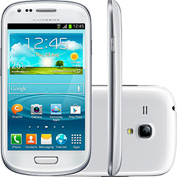 Smartphone Samsung Galaxy S III Mini Desbloqueado Vivo, Branco - Android - Processador Dual Core 1Ghz, Tela 4", Câmera 5.0MP, 3G, Wi-Fi, e Memória Interna 8GB
