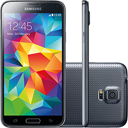 Smartphone Samsung Galaxy S5 Desbloqueado Tim Android 4.4 Tela 5.1" 16GB 4G Wi-Fi Câmera 16MP - Preto