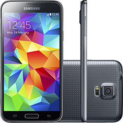 Tamanhos, Medidas e Dimensões do produto Smartphone Samsung Galaxy S5 Desbloqueado Vivo Preto Android 4.4.2 4G Câmera 16 MP Memória Interna 16GB