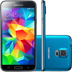 Smartphone Samsung Galaxy S5 Duos SM-G900M Dual Chip Desbloqueado Android 4.4 Tela 5.1" 16GB 4G Wi-Fi GPS - Azul