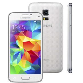 Smartphone Samsung Galaxy S5 Mini Duos SM-G800H Branco com Dual Chip, Tela 4.5", Android 4.4, 3G, Câmera 8MP e Processador Quad Core 1.4GHz - Tim