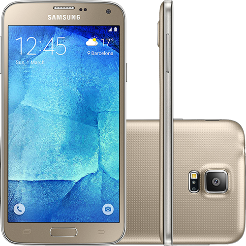 Tudo sobre 'Smartphone Samsung Galaxy S5 New Edition Ds Dual Chip Desbloqueado Android 5.1 Tela 5.1" 16GB 4G 16MP - Dourado'