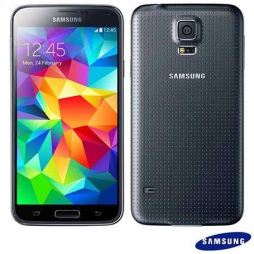 Smartphone Samsung Galaxy S5 Sm G900 M Preto, 16gb, Quad-Core 2.5ghz, Tela Full Hd 5.1 Polegadas, Ca