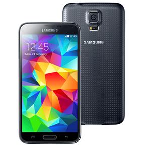 Smartphone Samsung Galaxy S5 SM-G900M Preto com Tela 5.1", Android 4.4, 4G, Câmera 16MP e Processador Quad Core 2.5GHz - Tim