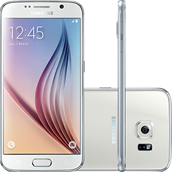 Tudo sobre 'Smartphone Samsung Galaxy S6 Desbloqueado Vivo Android 5.0 Tela 5.1" 32GB 4G 16MP - Branco'