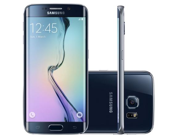 Smartphone Samsung Galaxy S6 Edge 32GB Preto 4G - Câm. 16MP + Selfie 5MP Tela 5.1” WQHD Octa Core