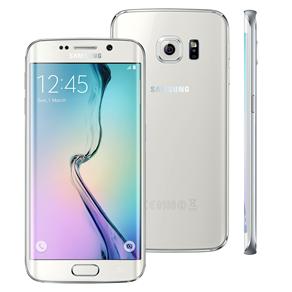 Smartphone Samsung Galaxy S6 Edge SM-G925I Branco com 64GB, Tela de 5.1", Android 5.0, 4G, Câmera 16 MP e Processador Octa Core