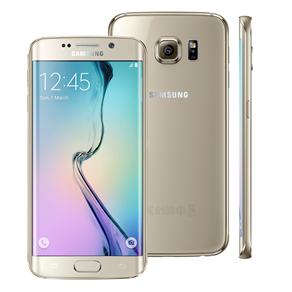 Smartphone Samsung Galaxy S6 Edge SM-G925I Dourado com 64G, Tela de 5.1", Android 5.0, 4G, Câmera 16 MP e Processador Octa Core
