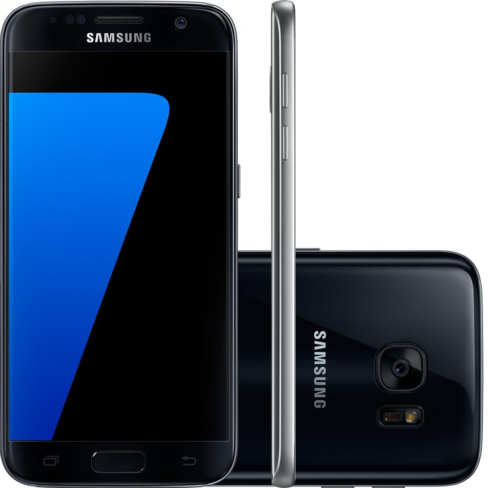 Tamanhos, Medidas e Dimensões do produto Smartphone Samsung Galaxy S7 Android 6.0 Tela 5.1" 32GB 4G Câmera 12MP - Preto
