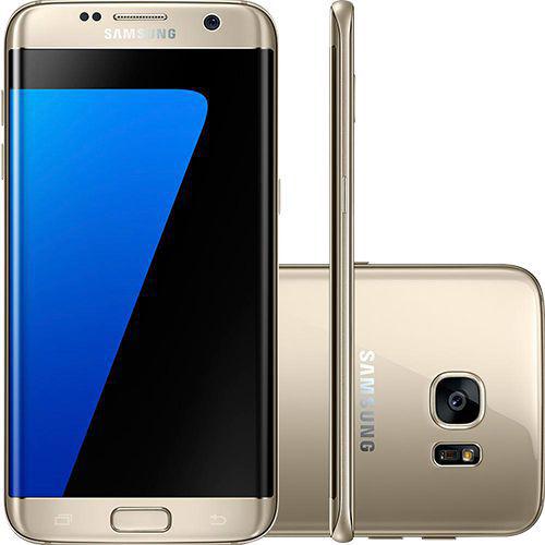 Smartphone Samsung Galaxy S7 Edge Android 6.0 Tela 5.5" 32GB 4G Câmera 12MP - Dourado