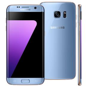 Smartphone Samsung Galaxy S7 Edge Azul com 32GB, Tela 5.5", Android 6.0, 4G, Câmera 12MP e Processador Octa-Core