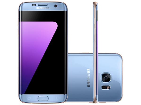 Smartphone Samsung Galaxy S7 Edge 32GB Azul - 4G Câm. 12MP + Selfie 5MP Tela 5.5” Quad HD