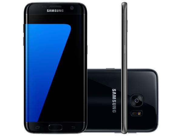 Smartphone Samsung Galaxy S7 Edge 32GB Preto 4G - Câm. 12MP + Selfie 5MP Tela 5.5” Desbl. Tim