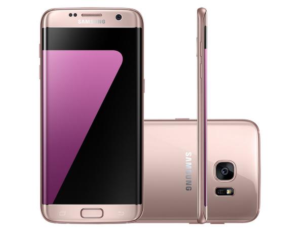 Tudo sobre 'Smartphone Samsung Galaxy S7 Edge 32GB Rosê - 4G Câm. 12MP + Selfie 5MP Tela 5.5” Quad HD'