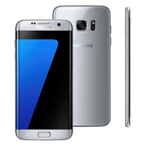Smartphone Samsung Galaxy S7 Edge Prata com 32GB, Tela 5.5", Android 6.0, 4G, Câmera 12MP e Processador Octa-Core