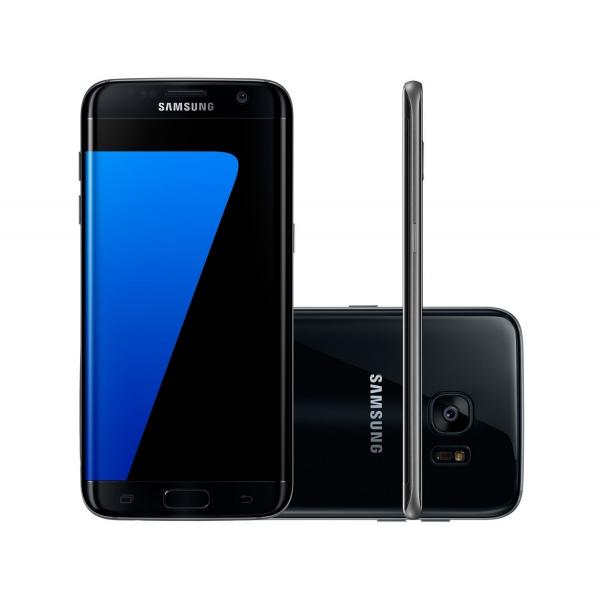 Smartphone Samsung Galaxy S7 Edge Preto com 32GB, Tela 5.5", Android 6.0, 4G, Câmera 12MP e Processador Octa-Core