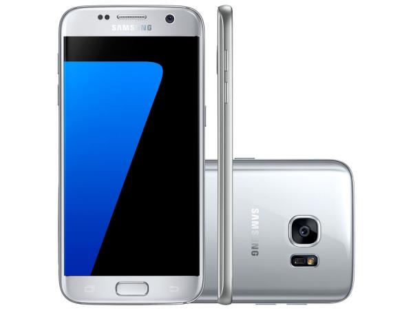 Smartphone Samsung Galaxy S7 32GB Prata - 4G Câm. 12MP + Selfie 5MP Tela 5.1” Desbl. Claro