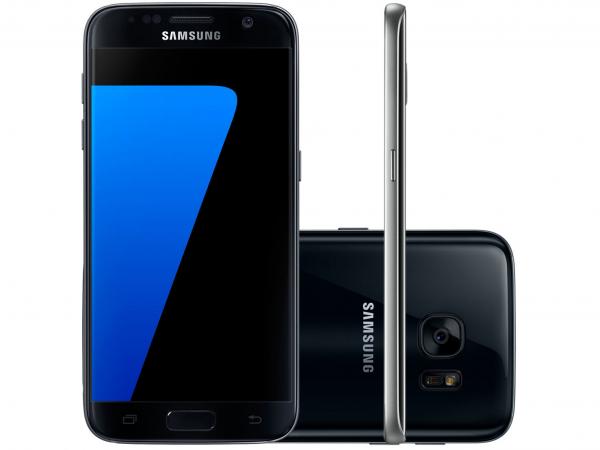 Smartphone Samsung Galaxy S7 32GB Preto 4G - Câm 12MP + Selfie 5MP Tela 5.1” Quad HD Octa Core