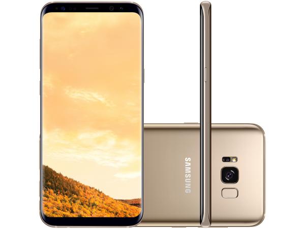 Smartphone Samsung Galaxy S8+ 64GB Dourado - Dual Chip 4G Câm. 12MP + Selfie 8MP Tela 6.2”