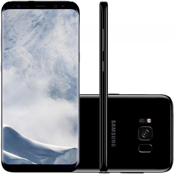 Smartphone Samsung Galaxy S8 64GB Dual Chip 4G Tela 5,8" Câmera 12MP Selfie 8MP Android 7.0 Preto