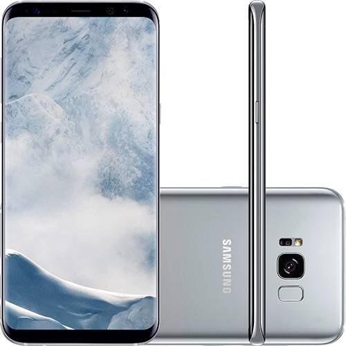 Smartphone Samsung Galaxy S8+ Desbloqueado Vivo Dual Chip Android 7.0 Tela 6.2" 64GB 4G Câmera 12MP - Prata