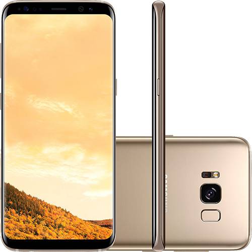 Tamanhos, Medidas e Dimensões do produto Smartphone Samsung Galaxy S8 Dual Chip Android 7.0 Tela 5,8" Octa-Core 2.3GHz 64GB 4G Câmera 8MP - Dourado