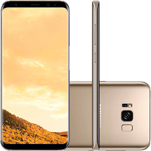 Tamanhos, Medidas e Dimensões do produto Smartphone Samsung Galaxy S8+ Dual Chip Android 7.0 Tela 6,2" Octa-Core 2.3 GHz 64GB 4G Câmera 8MP - Dourado