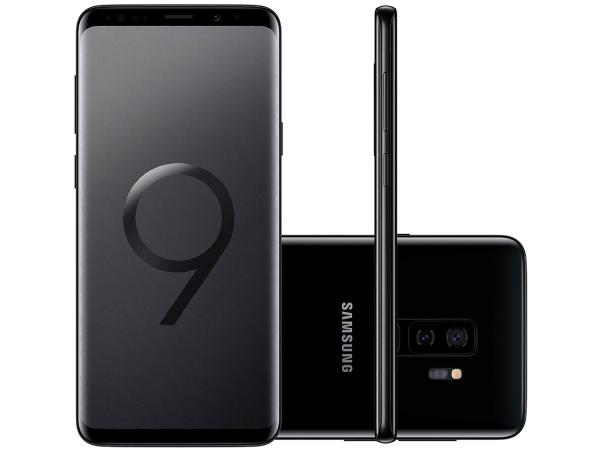 Smartphone Samsung Galaxy S9+ 128GB Preto 4G - 6GB RAM Tela 6.2” Câm. Dupla + Câm. Selfie 8MP