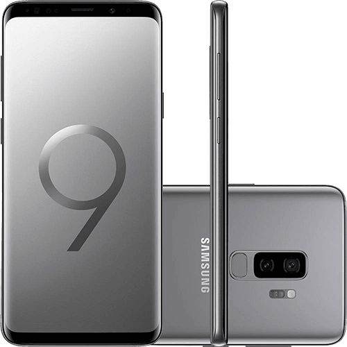 Tudo sobre 'Smartphone Samsung Galaxy S9+ Dual Chip Android 8.0 Tela 6.2" Octa-Core 2.8GHz 128GB 4G Câmera 12MP Dual Cam - Cinza'