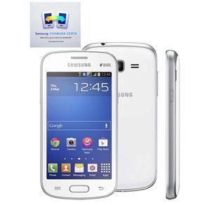 Smartphone Samsung Galaxy Trend Lite Duos Branco com Tela de 4", Dual Chip, Android 4.1 , Câmera 3MP, 3G, Wi-Fi e Processador de 1 Ghz