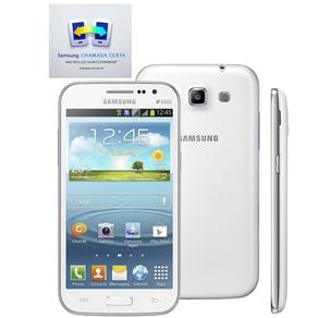 Smartphone Samsung Galaxy Win Duos Branco com Dual Chip, Tela de 4.7", Android 4.1, Processador Quad Core, 3G, Wi-Fi e Câmera de 5MP - Celular Samsung