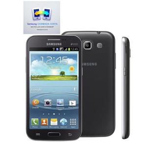 Smartphone Samsung Galaxy Win Duos Grafite com Dual Chip, Tela de 4.7", Android 4.1, Processador Quad Core, 3G, Wi-Fi e Câmera de 5MP - Celular Samsu