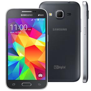 Smartphone Samsung Galaxy Win 2 Duos TV G360BT Cinza com Dual Chip, Tela de 4.5", TV Digital, Android 4.4, Câm. de 5MP e Processador Quad Core 1.2 GHz
