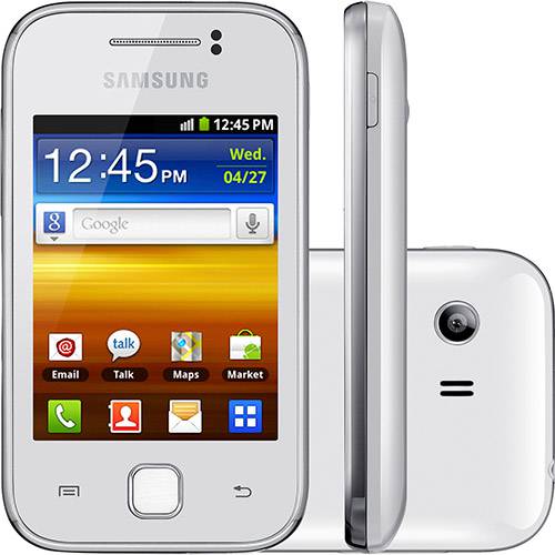 Tudo sobre 'Smartphone Samsung Galaxy Y Desbloqueado Claro Android 2.3 Tela 3" 150MB Câmera 2MP 3G Wi-Fi - Branco + Cartão 2GB'