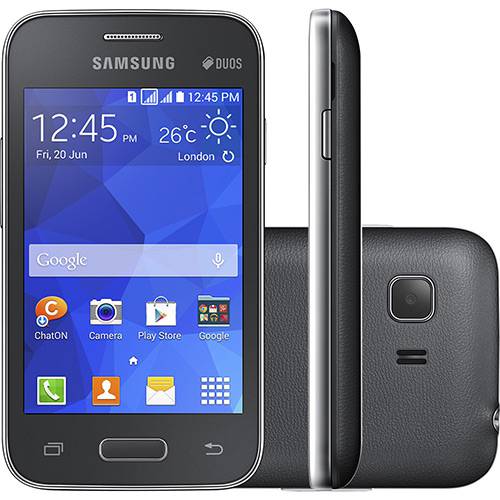 Tudo sobre 'Smartphone Samsung Galaxy Young 2 Duos Dual Chip Desbloqueado Android 4.4 Tela 3.5" 4GB 3G Câmera 3MP TV Digital - Cinza'