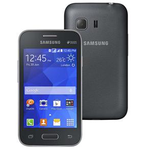 Smartphone Samsung Galaxy Young 2 Duos G130M Cinza com Tela 3.5", Dual Chip, Android 4.4, 3G, Wi-Fi, GPS, Rádio FM e Câmera de 3MP.