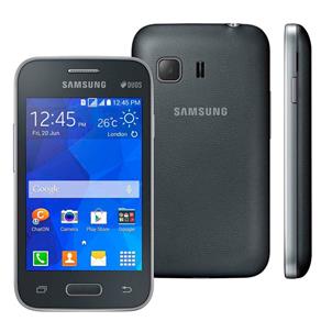 Smartphone Samsung Galaxy Young 2 Duos TV G130BT com Tela 3.5, Dual Chip, Android 4.4, 3G, Wi-Fi, Câmera de 3MP e TV Digital